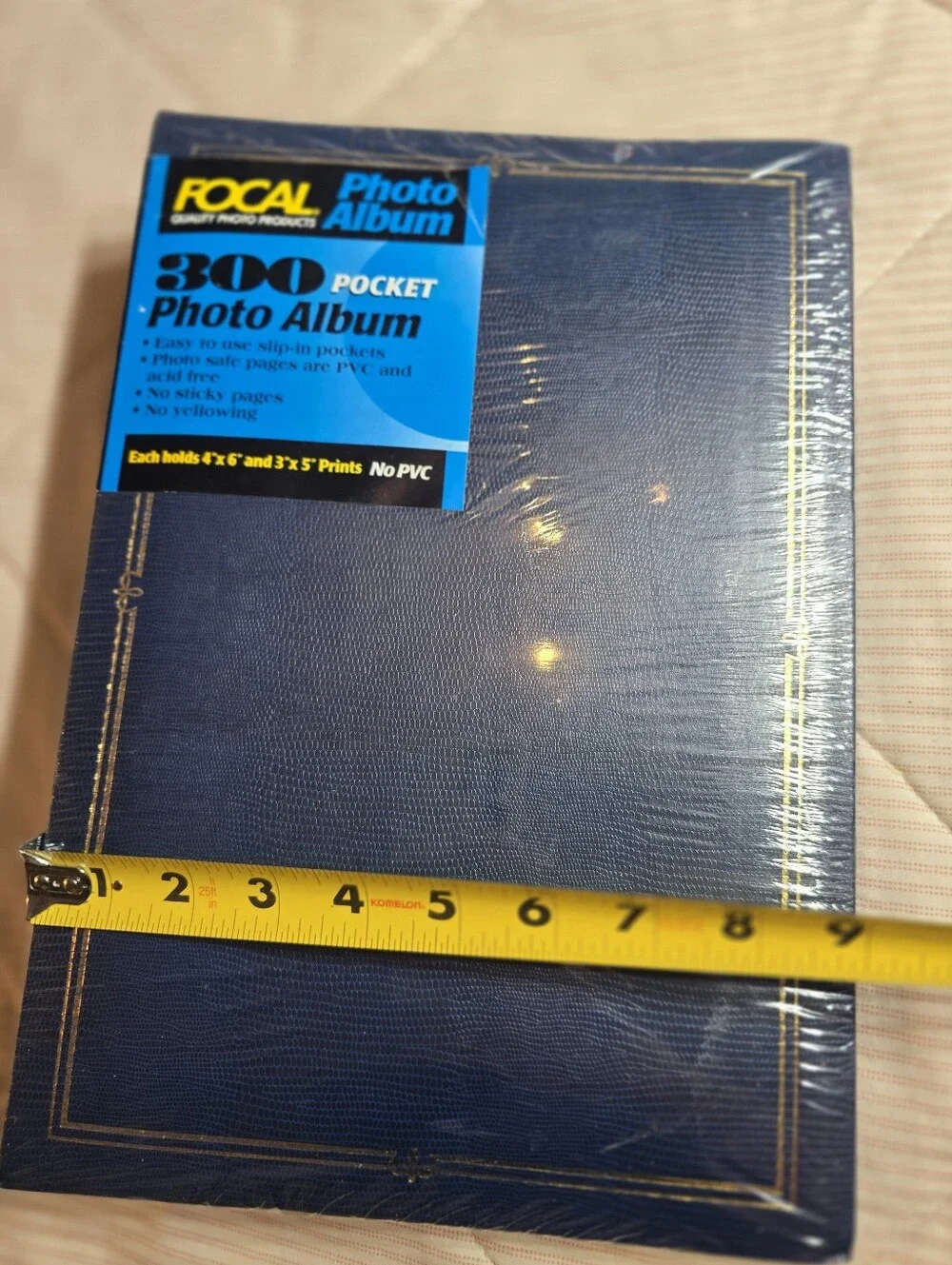 Focal Brand Vintage 300 Pocket Navy Blue Photo Album